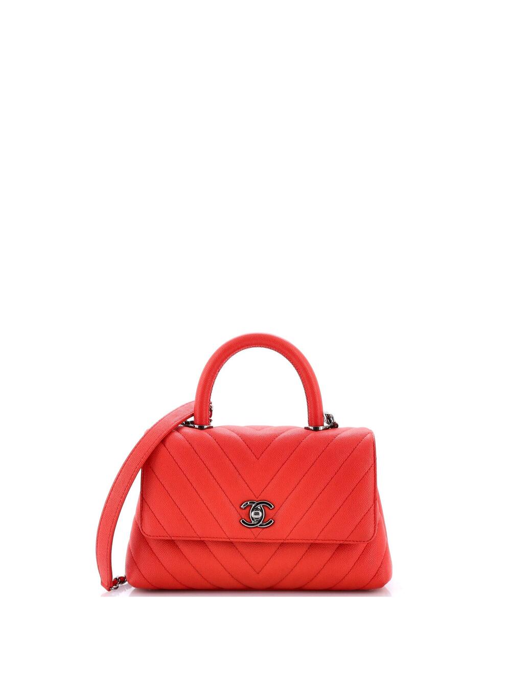 Chanel Coco Top Handle Bag Chevron #371012C48B